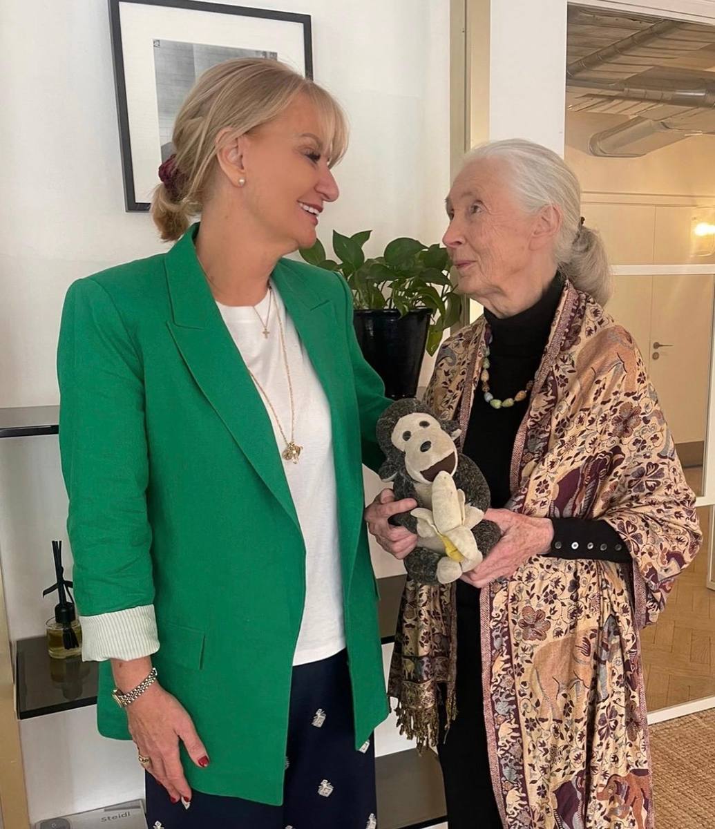 With Dr Jane Goodall