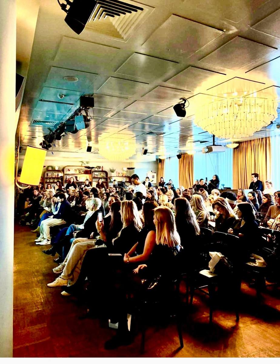 A packed house in London